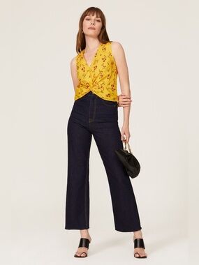 Thakoon Floral Twist Blouse Size 12